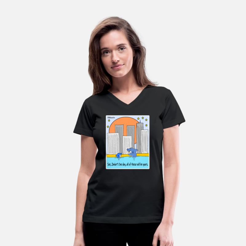 Shark Cartoon Satirical Climate Sketch Design