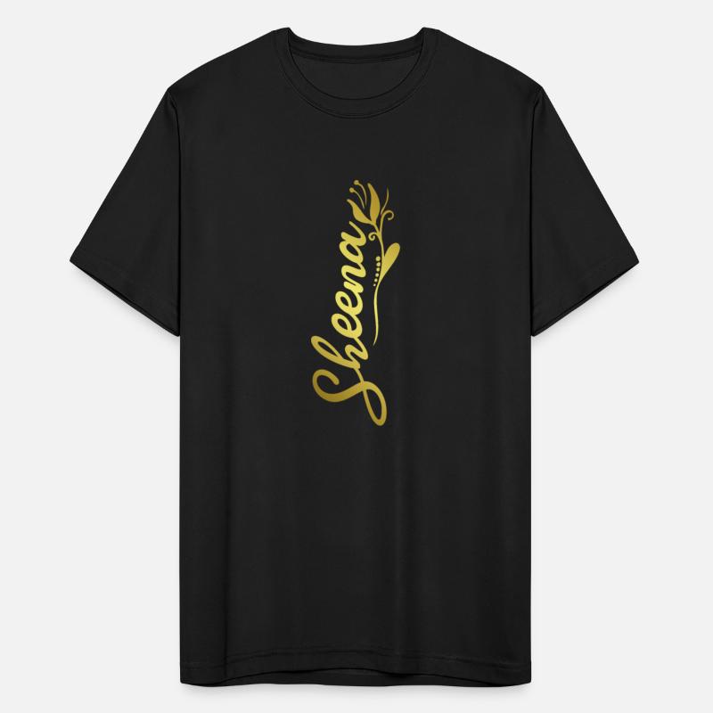 Sheena Name Faux Gold Tulip Flourish