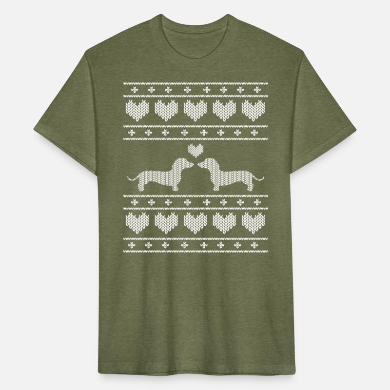 Short legs big heart dachshund wiener dog Xmas