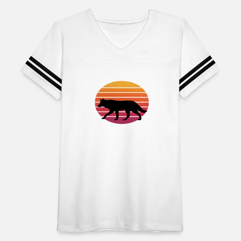 Silhouette Wolf Sunset Illustration