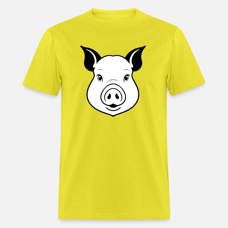 Simple Pig Head Vector Design - Minimalist