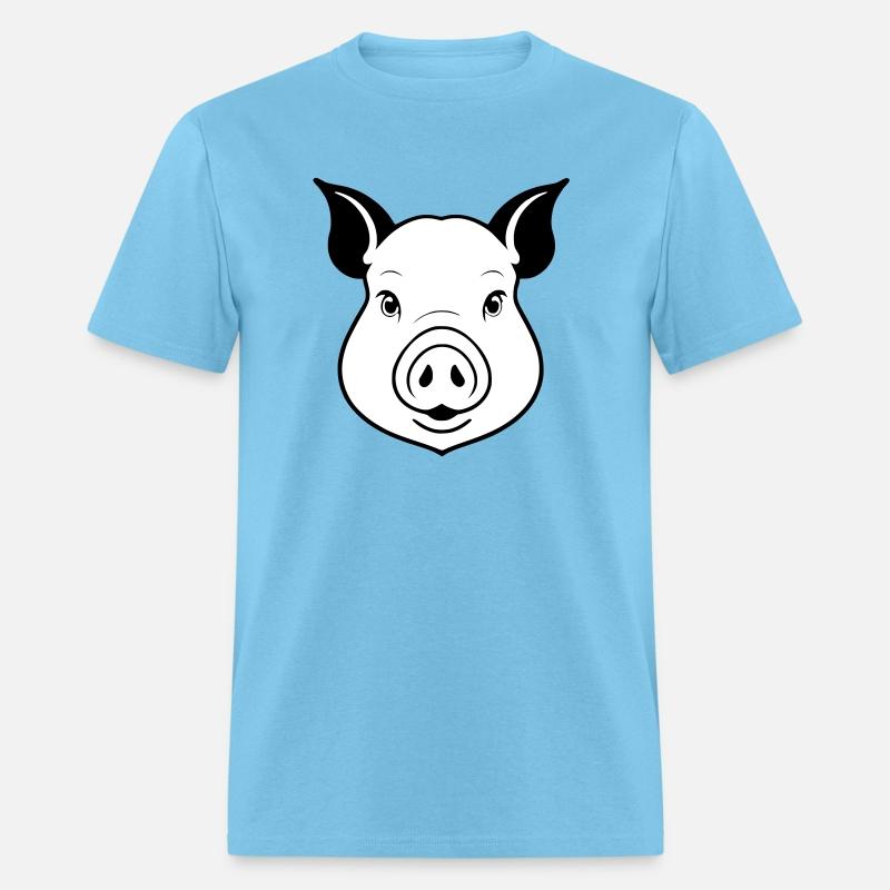 Simple Pig Head Vector Design - Minimalist