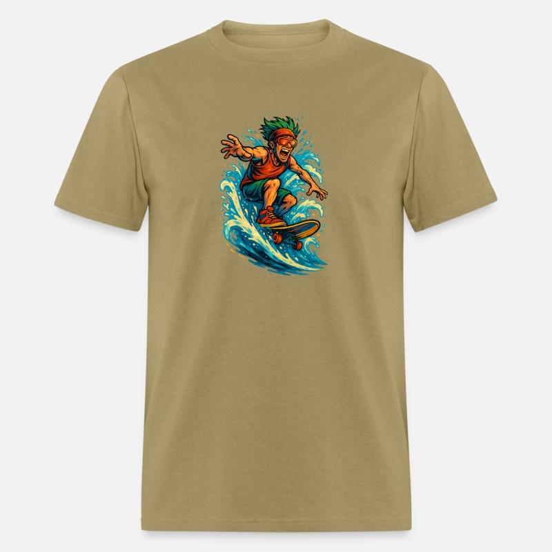 Skater on a Sea Wave