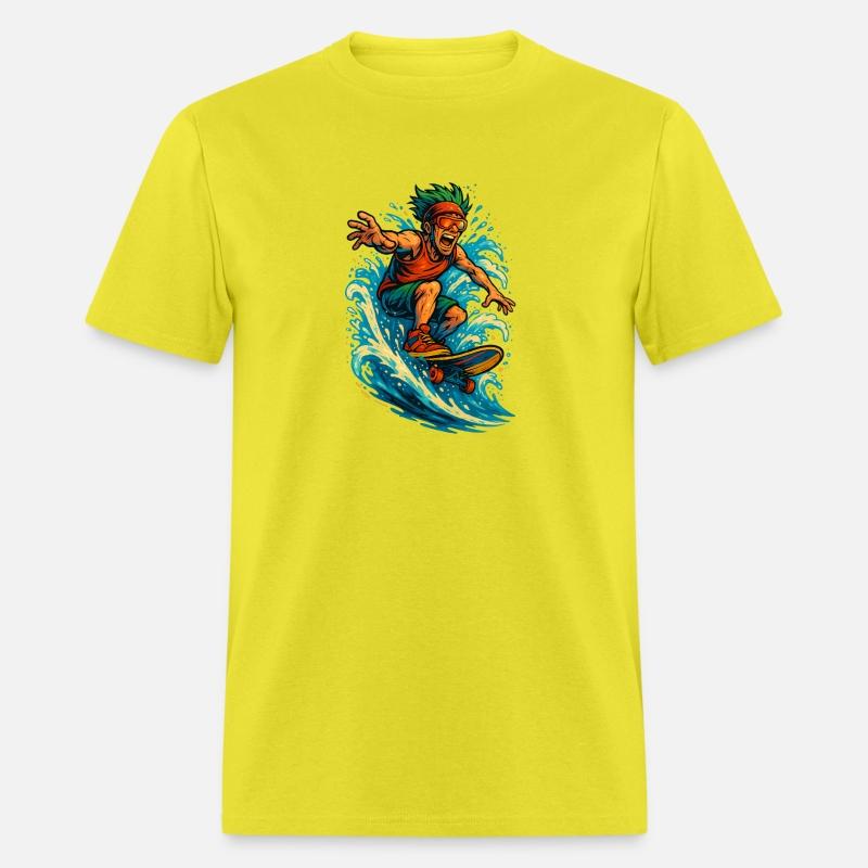 Skater on a Sea Wave