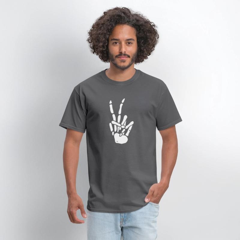 Skeleton Hand Peace Sign Bones