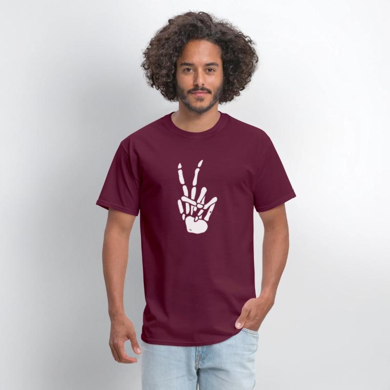 Skeleton Hand Peace Sign Bones