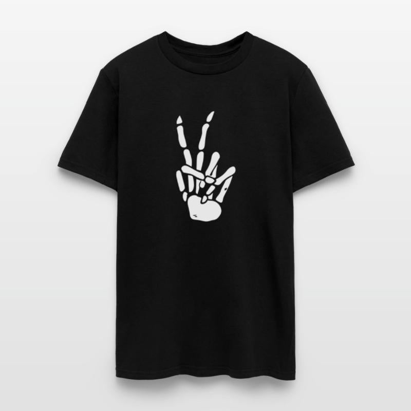 Skeleton Hand Peace Sign Bones
