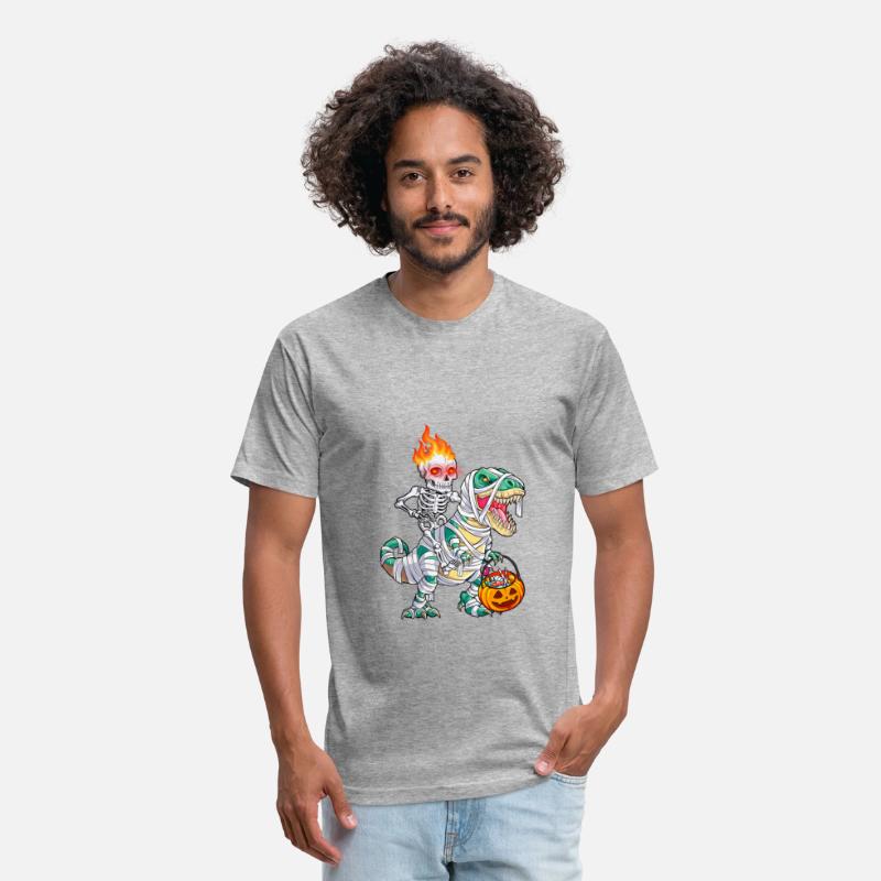 Skeleton Riding Dinosaur Funny Pumpkin Halloween