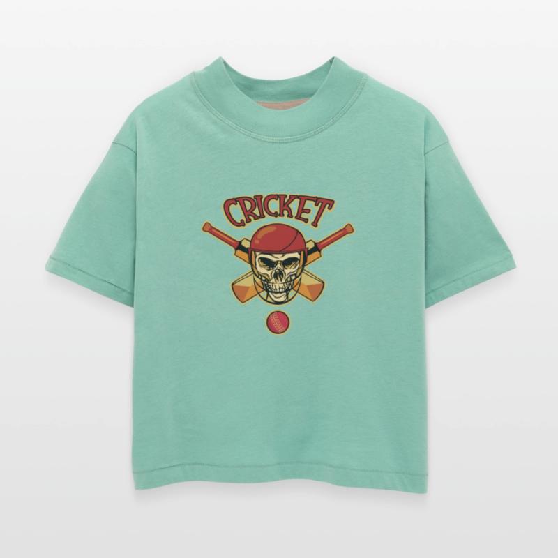 Skull And Cricket Bats Cricket Graphic