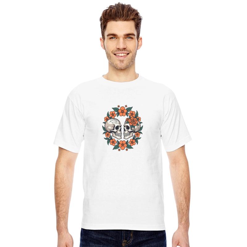 Skulls & Flowers Dark Aesthetic Floral