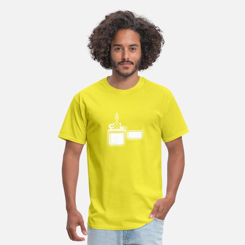 Smoking Cigarette Gas Lighter Tee shirt design