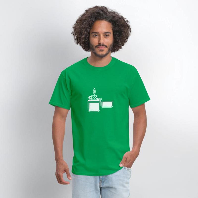 Smoking Cigarette Gas Lighter Tee shirt design