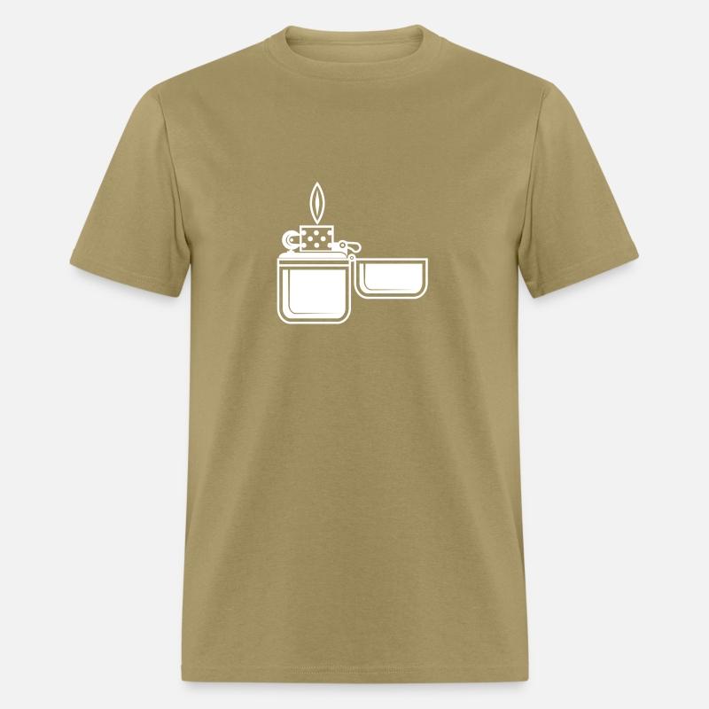 Smoking Cigarette Gas Lighter Tee shirt design