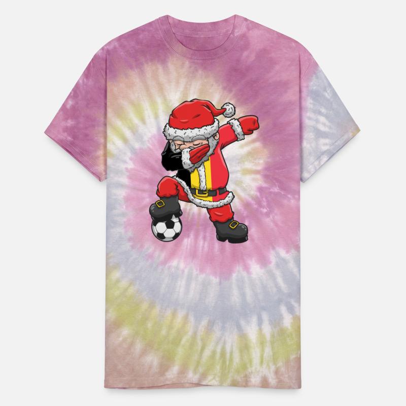 Soccer Boy Dabbing Santa Christmas Jersey Belgium