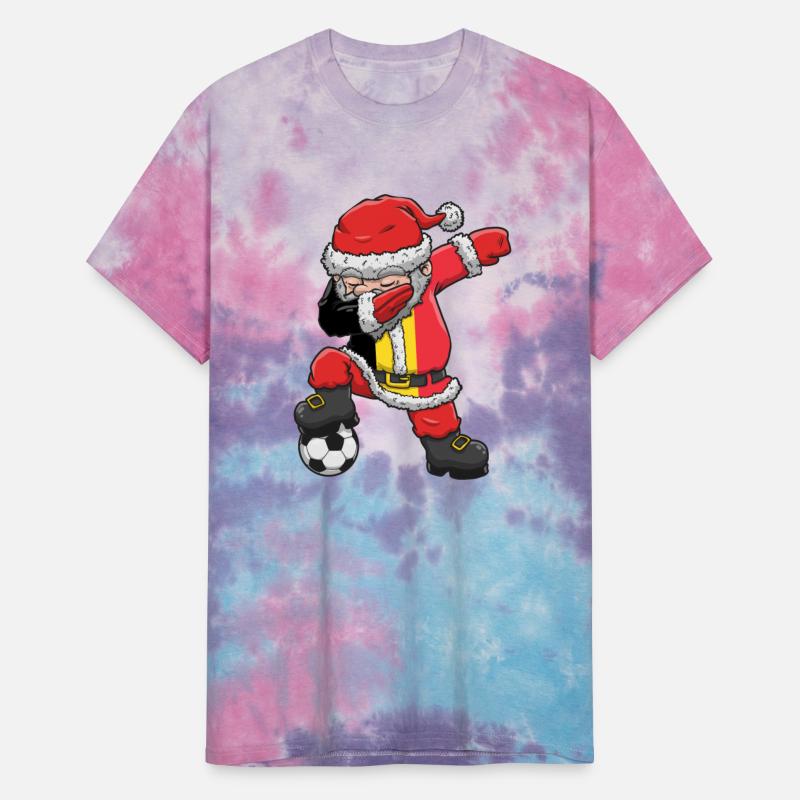 Soccer Boy Dabbing Santa Christmas Jersey Belgium