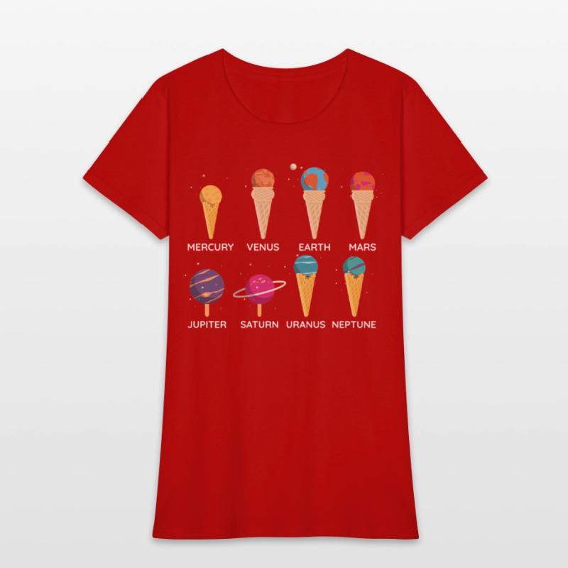 Solar System Planet Ice Cream Stem Space