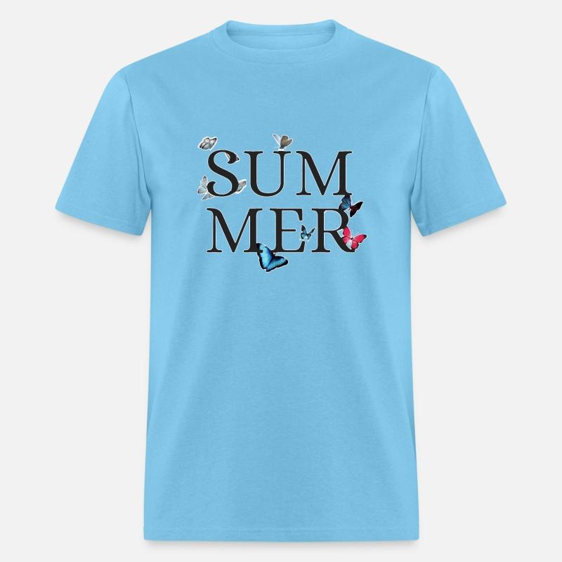 summer and butterfly colorful t-shirt