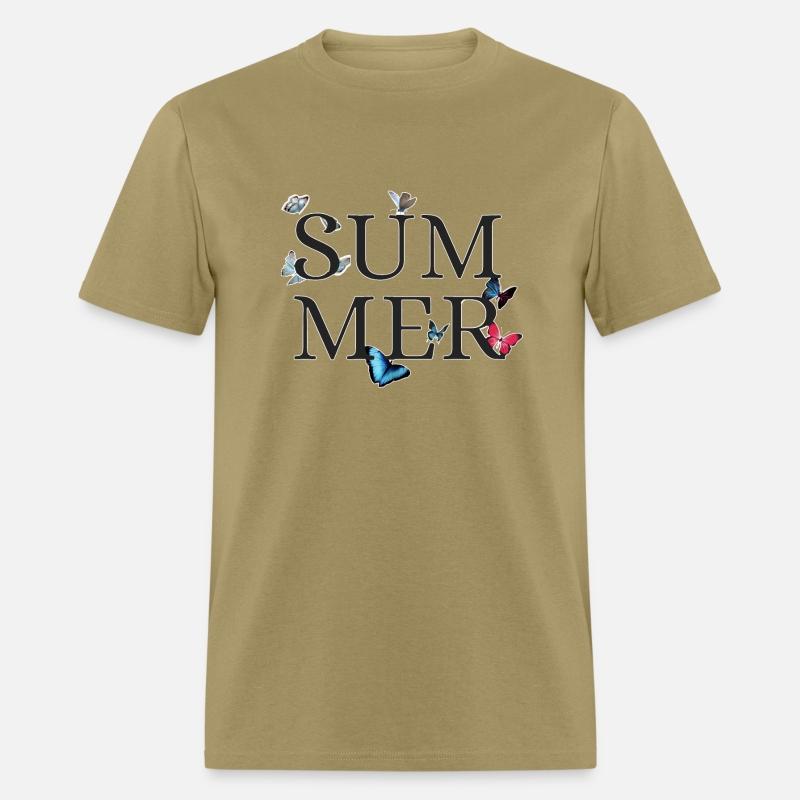 summer and butterfly colorful t-shirt