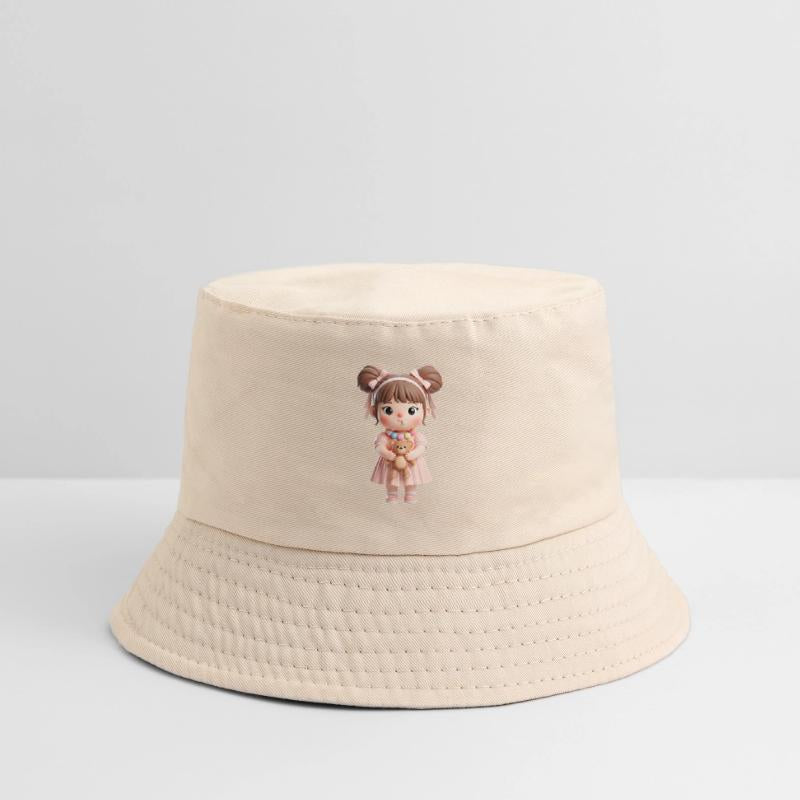 Sweet Candy Girl with Teddy Bear