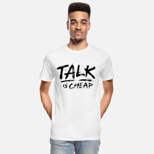 Talk Is Cheap (Black Text)