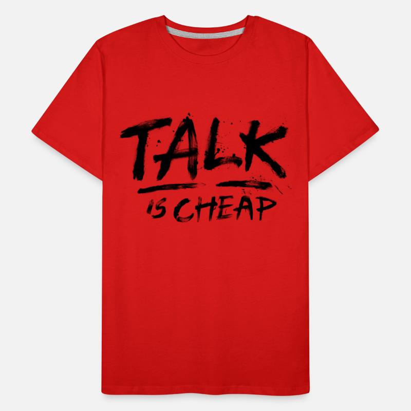 Talk Is Cheap (Black Text)