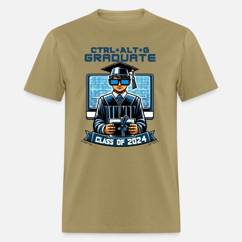 Tech-Savvy Graduate: Binary Code & Diploma Design