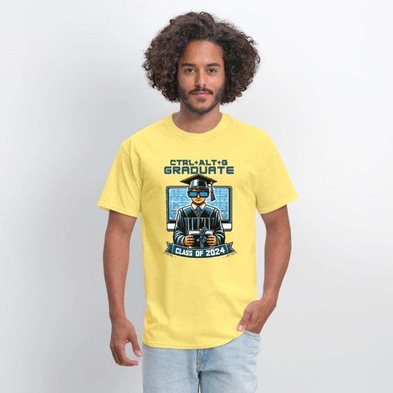 Tech-Savvy Graduate: Binary Code & Diploma Design