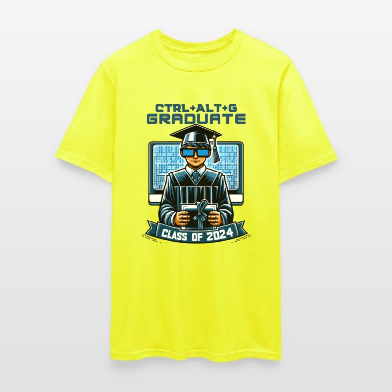 Tech-Savvy Graduate: Binary Code & Diploma Design