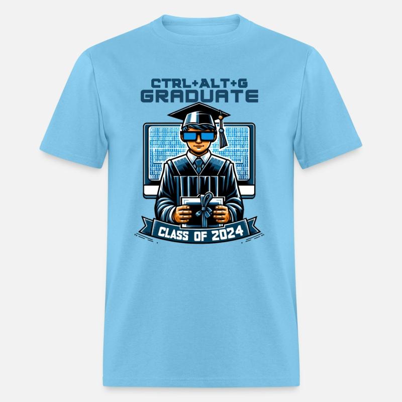 Tech-Savvy Graduate: Binary Code & Diploma Design