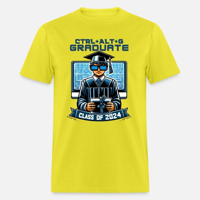 Tech-Savvy Graduate: Binary Code & Diploma Design