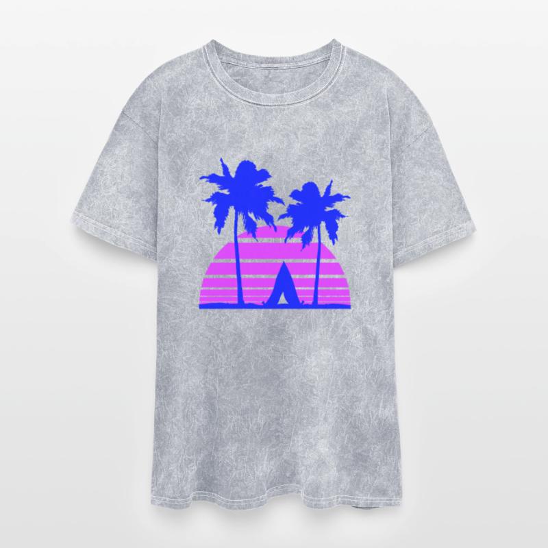 Tent Palm Trees Recreation Beach Vacation Outdoor