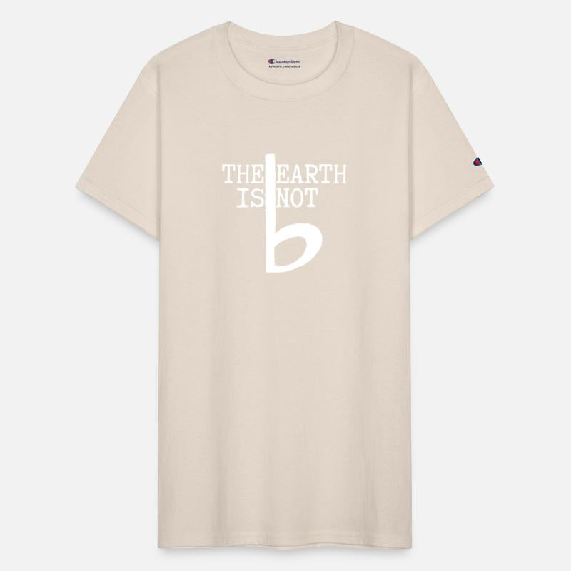 The earth is not flat | music puns | white ed.