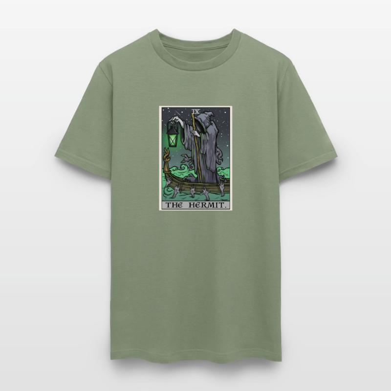 The Hermit Tarot Card Gothic Halloween Grim Reaper