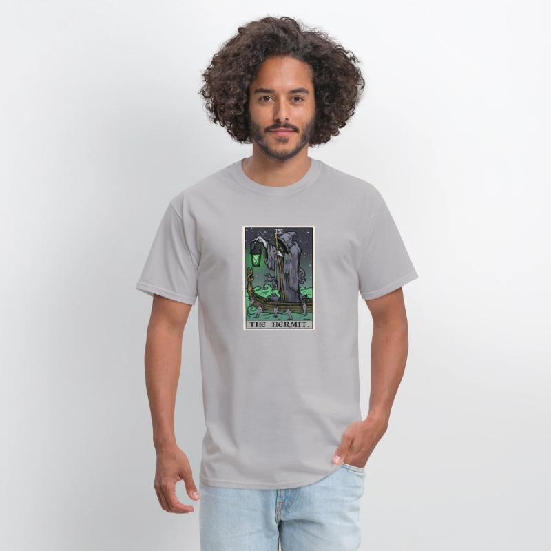 The Hermit Tarot Card Gothic Halloween Grim Reaper