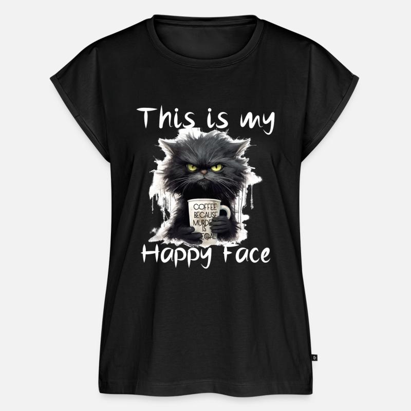 This is My Happy Face - Coffee - White Text