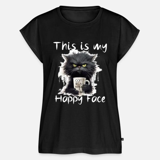 This is My Happy Face - Coffee - White Text