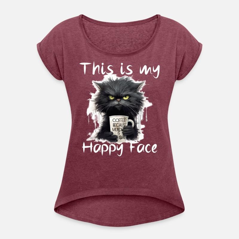 This is My Happy Face - Coffee - White Text