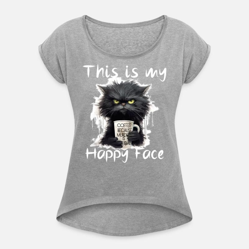 This is My Happy Face - Coffee - White Text