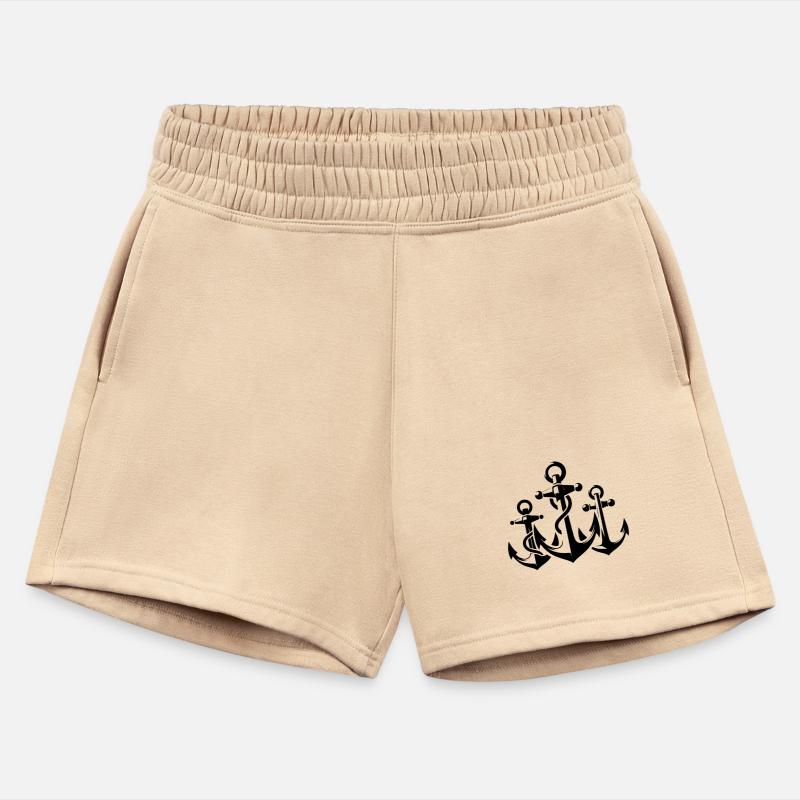 Three Anchors With Rope Rope Around The Iron