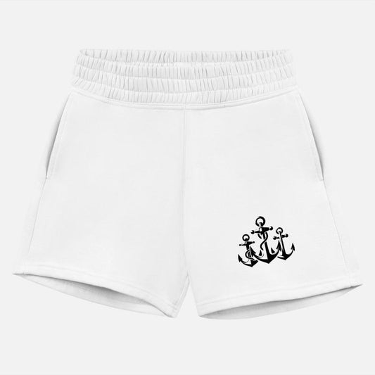 Three Anchors With Rope Rope Around The Iron