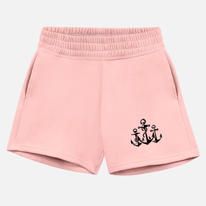 Three Anchors With Rope Rope Around The Iron