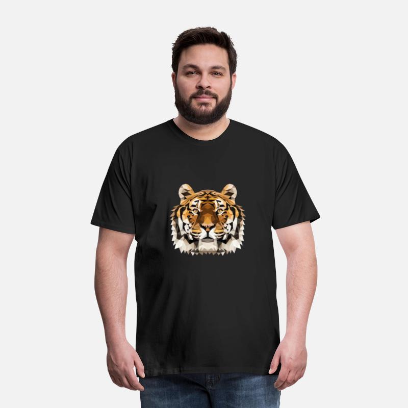 Tiger | Polygon Tiger Head | Low Poly Wild Cat