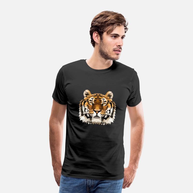 Tiger | Polygon Tiger Head | Low Poly Wild Cat