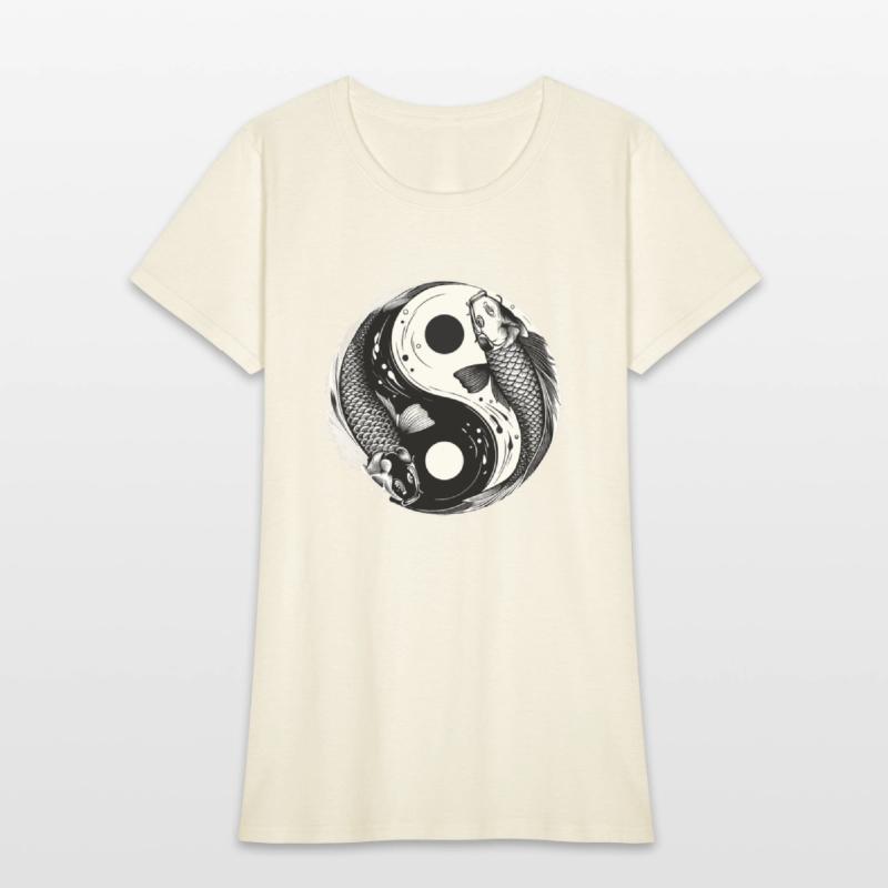 Traditional Japanese Yin and Yang Koi Fish Shirt