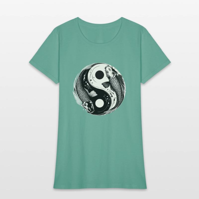 Traditional Japanese Yin and Yang Koi Fish Shirt