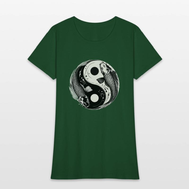 Traditional Japanese Yin and Yang Koi Fish Shirt