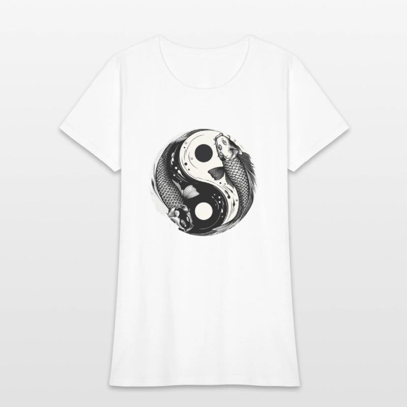 Traditional Japanese Yin and Yang Koi Fish Shirt