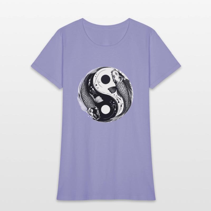 Traditional Japanese Yin and Yang Koi Fish Shirt