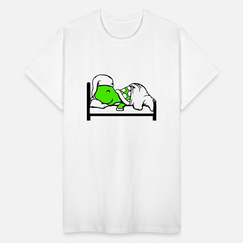 Turtle sleeps tired bed sleepyhead dreaming happy