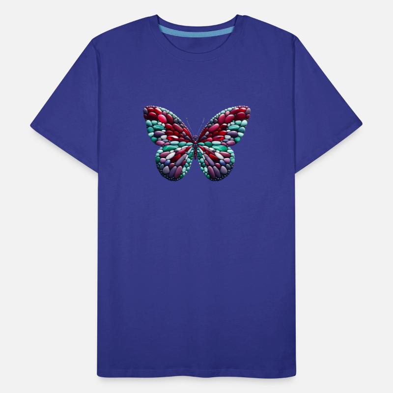 Twilight Jewel Monarch Pebble Butterfly